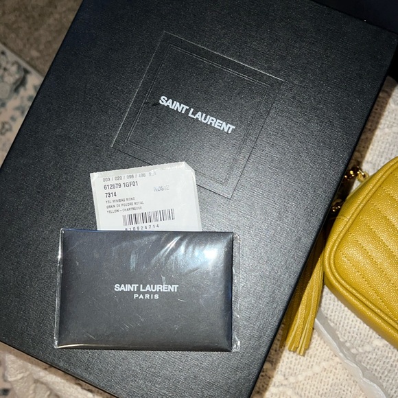 YSL!! NWT Mini Mono Grain De Poudre Royal. SOLD OUT STYLE/COLOR!! - Picture 4 of 9